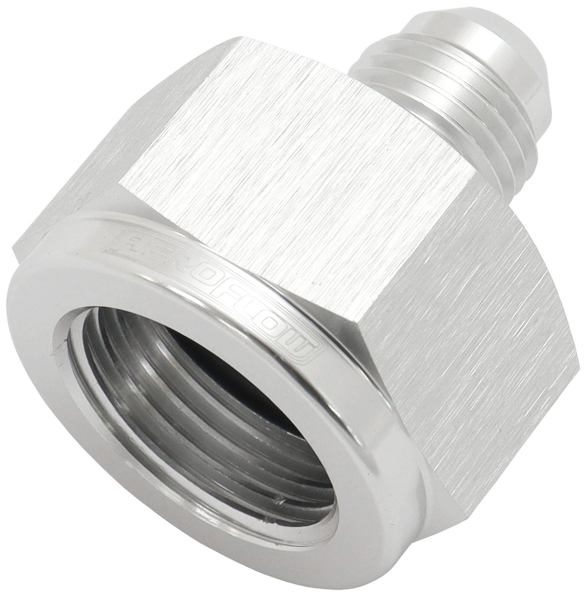 Female Reducer -20AN To -16AN Silver Reducer Female To Male AF950-20-16S - Aeroflow