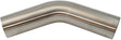 304 S/S Bend 45 Deg 3-1/2" O.D 1.5mm (.059") 150mm / 6" Leg AF9502-3500 - Aeroflow