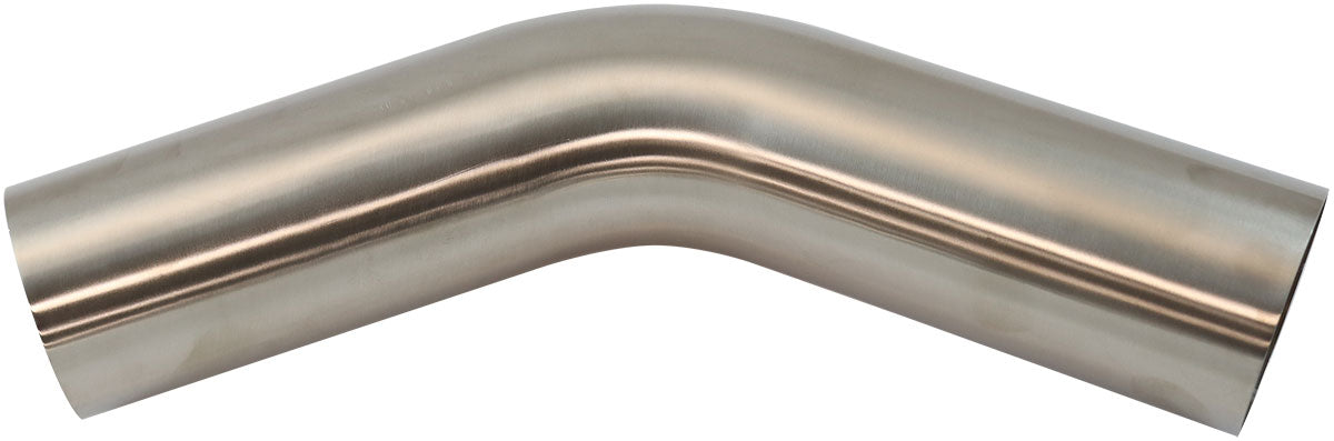304 S/S Bend 45 Deg 3-1/2" O.D 1.5mm (.059") 150mm / 6" Leg AF9502-3500 - Aeroflow