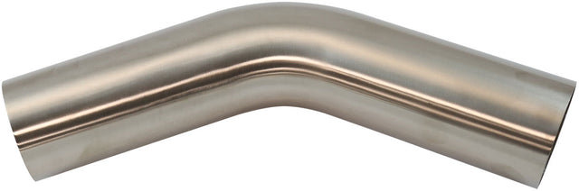 304 S/S Bend 45 Deg 3-1/2" O.D 1.5mm (.059") 150mm / 6" Leg AF9502-3500 - Aeroflow