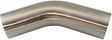 304 S/S Bend 45 Deg 4-1/2" O.D 1.5mm (.059") 150mm / 6" Leg AF9502-4500 - Aeroflow
