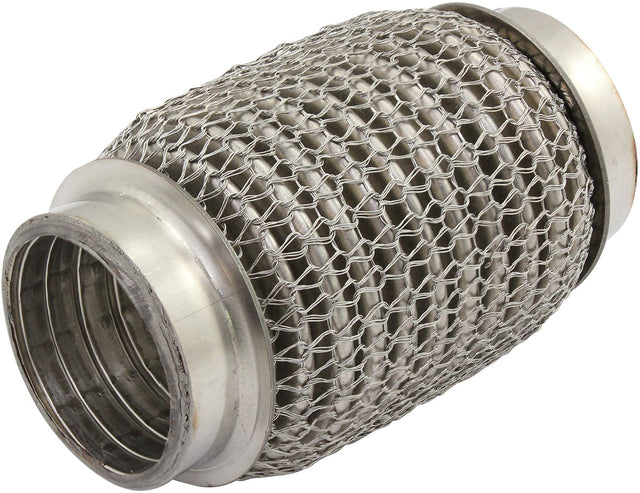 1-5/8" I.D Exhaust Mesh Flex Pipe Joint 4" Long 304 S/S Steel AF9512-1625 - Aeroflow