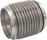 2-1/2" I.D Exhaust Mesh Flex Pipe Joint 4" Long 304 S/S Steel AF9512-2500 - Aeroflow