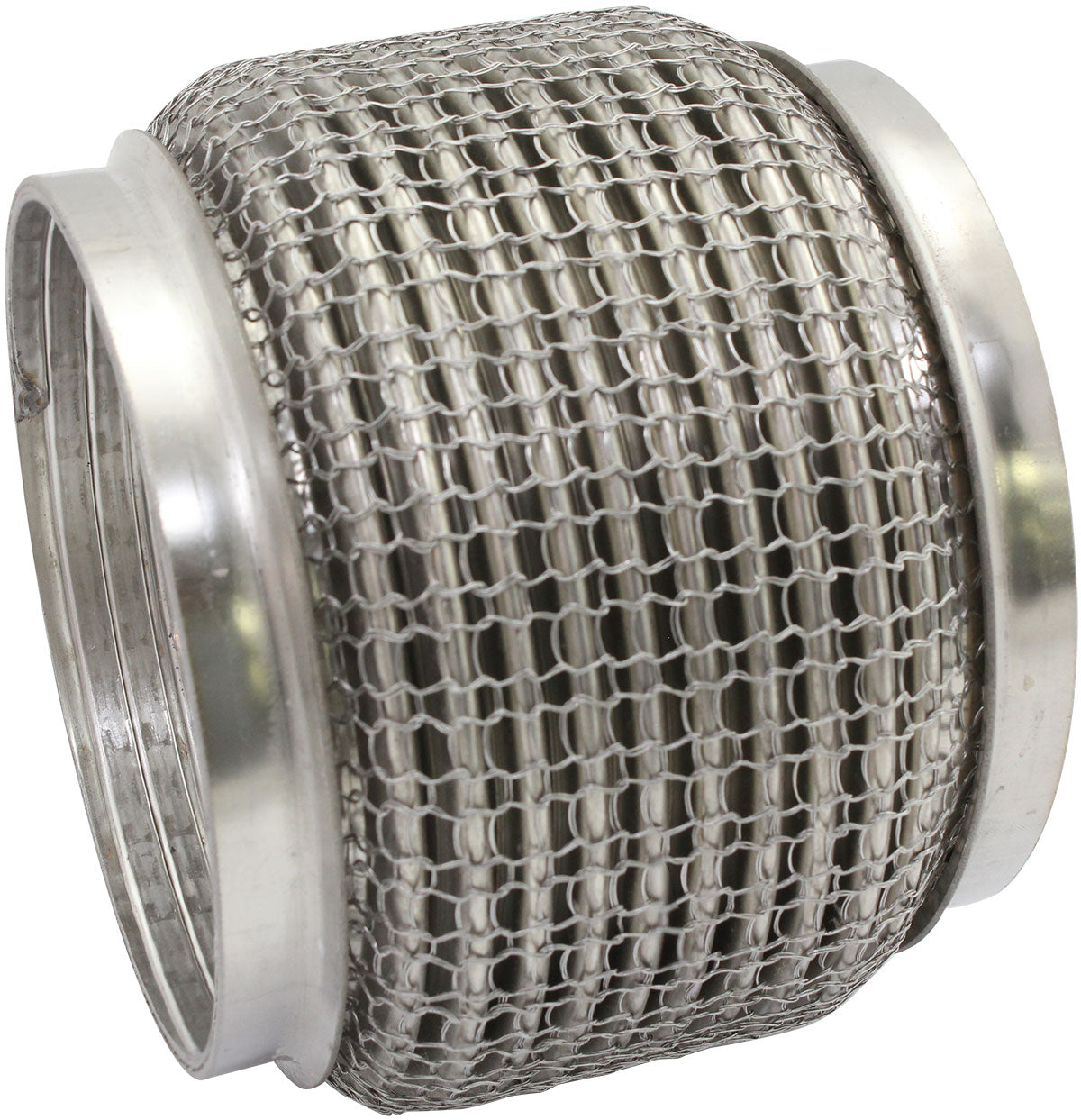4" I.D Exhaust Mesh Flex Pipe Joint 4" Long 304 S/S Steel AF9512-4000 - Aeroflow