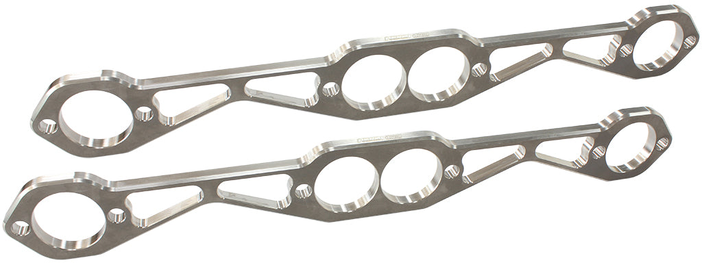 SBC Header Flanges Set 1-5/8" Round Port 1.63" Pair AF9551-1000 - Aeroflow