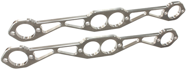 SBC Header Flanges Set 1-5/8" Round Port 1.63" Pair AF9551-1000 - Aeroflow