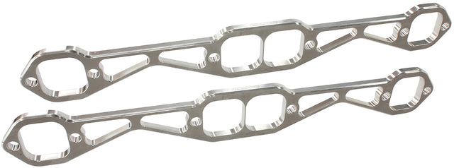 SBC Header Flanges Set 1-3/4" Square Port 1.75 x 1.75" Pair AF9551-1001 - Aeroflow