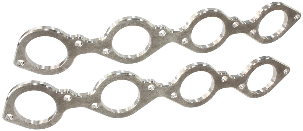 BBC Header Flanges Set 2-1/4" Round Port 2.25" Port Pair AF9551-1003 - Aeroflow
