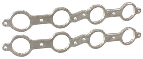 LS Chev Header Flanges 1-7/8" Round Port (Pair) 1.88" Port AF9551-1006 - Aeroflow