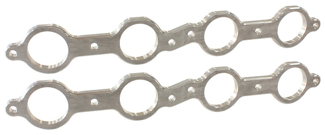 LS Chev Header Flanges 1-7/8" Round Port (Pair) 1.88" Port AF9551-1006 - Aeroflow