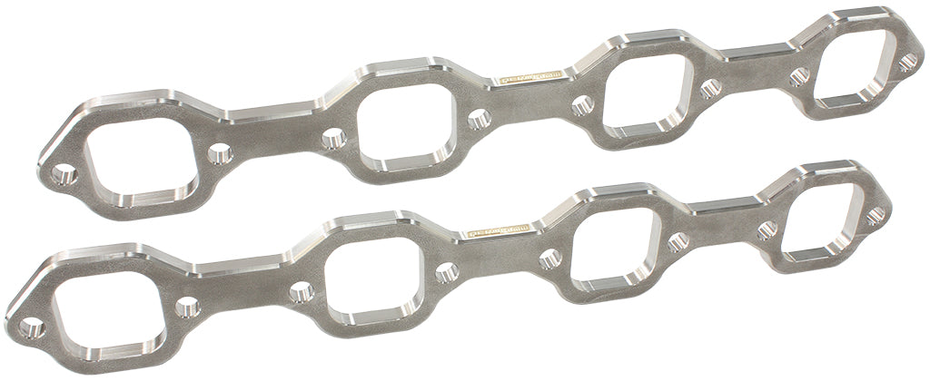 Ford 289-351W Header Flanges 1-3/4" Square Port Pair Vic Jr AF9551-1013 - Aeroflow