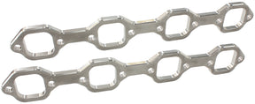Ford 289-351W Header Flanges 1-3/4" Square Port Pair Vic Jr AF9551-1013 - Aeroflow