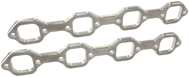 Ford 289-351W Header Flanges 1-3/4" Square Port Pair Vic Jr AF9551-1013 - Aeroflow