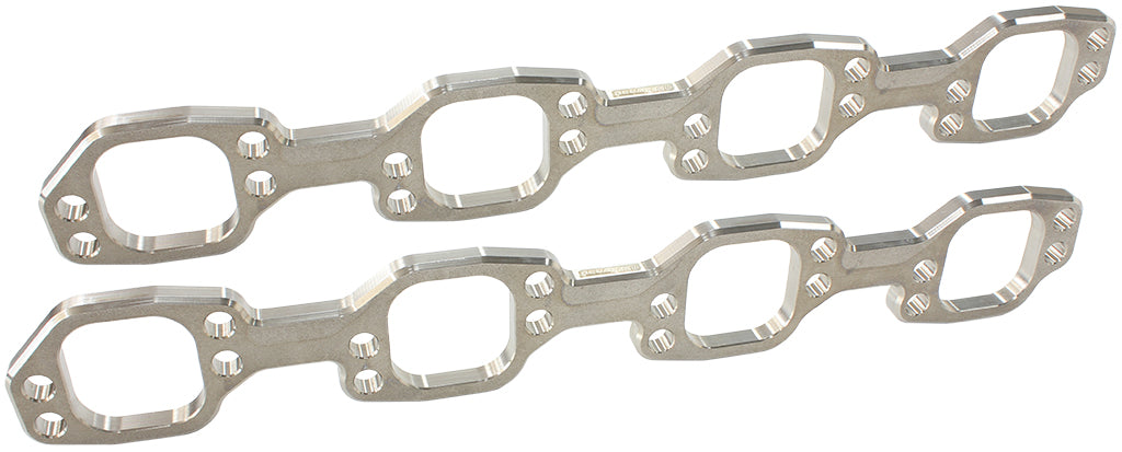 Ford 289-351W Header Flanges 1-7/8" Square Port Pair Vic Jr AF9551-1014 - Aeroflow