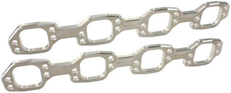 Ford 289-351W Header Flanges 1-7/8" Square Port Pair Vic Jr AF9551-1014 - Aeroflow