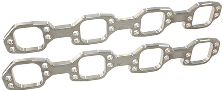 Ford 289-351W Header Flanges 2" Square Port, Victor Jr Pair AF9551-1015 - Aeroflow