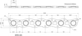 Nissan RB30 Header Flange Only Stainless Steel CNC AF9551-1021SS - Aeroflow