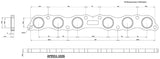 Toyota 2JZ-GE Header Flange Only Non Turbo Stainless Steel AF9551-1026SS - Aeroflow