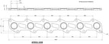 Ford Barra XR6 Header Flange Only BA BF FG Stainless Steel AF9551-1030SS - Aeroflow