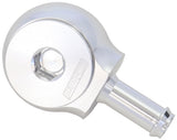 Slimline -10ORB To 5/16" Barb 90 Deg Tight Radius Silver AF959-05-10S - Aeroflow