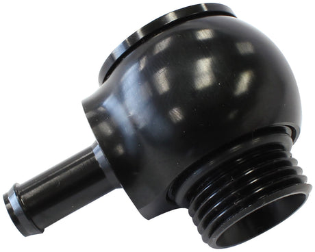 Slimline -10ORB To 3/8" Barb 90 Deg Tight Radius Black AF959-06-10BLK - Aeroflow