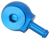 Slimline -10ORB To 1/2" Barb 90 Deg Tight Radius Blue AF959-08-10 - Aeroflow