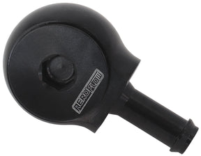 Slimline -10ORB To 1/2" Barb 90 Deg Tight Radius Black AF959-08-10BLK - Aeroflow
