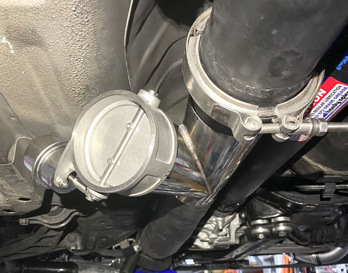 3.5" Exhaust Control Valve Manual Cutout Qtp Aes Boost AF9590-3500 - Aeroflow