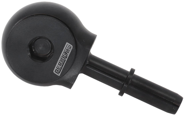 Slimline -6ORB To 3/8" EFI Push On 90 Deg Tight Radius Black - AF969-06-06B AF969-06-06BLK - Aeroflow