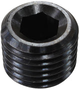 1/4" BSP Port Plug Steel Black Zinc Coated AF978-04BLK - Aeroflow