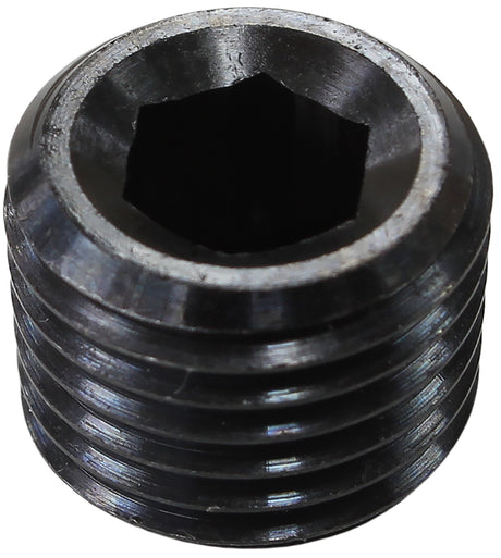 1/4" BSP Port Plug Steel Black Zinc Coated AF978-04BLK - Aeroflow
