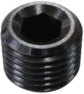 3/8" NPT Port Plug Steel Black Coated AF979-06BLK - Aeroflow