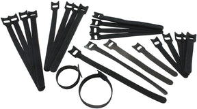Velcro Zip Cable Tie 11mm Wide 40 Multi Pack Piece Black AF98-1120 - Aeroflow