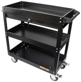 Workshop Trolley 3 Tier With Lockable Drawer. Tool Tray AF98-2032 - Aeroflow