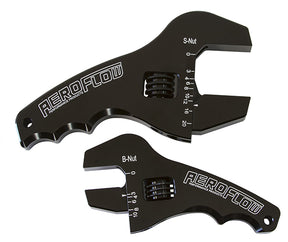 Adjustable Wrench Grip SPANNER1 x Small & 1 x Large Shorty AF98-2039BLK - Aeroflow