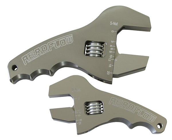 Adjustable Wrench Grip SPANNER1 x Small & 1 x Large Shorty AF98-2039S - Aeroflow