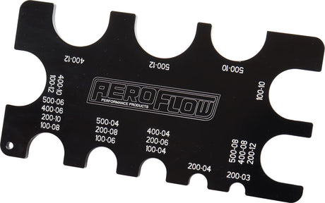 Braided Hose Gauge Tool Guide AN -3 To -20 AF98-2142 - Aeroflow