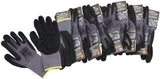 Mechanic Gloves Medium Nitrilefoam 12 Pairs Black Work Shop AF98-2220-12 - Aeroflow
