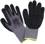 Mechanic Gloves Large Nitrile Foam 1 Pair Black Work Shop AF98-2221 - Aeroflow