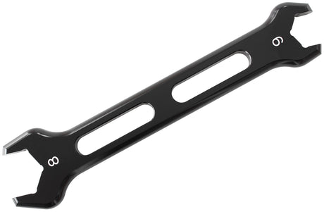 Double Ended Pro Spanner Singlblack Spanner -6AN To -8AN AF98-2244-1-8-6 - Aeroflow
