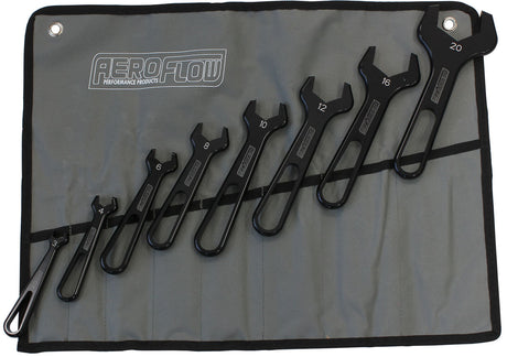 Alloy Pro Single Spanner Set 8 Piece Set -3AN To -20AN Wrench AF98-2255 - Aeroflow