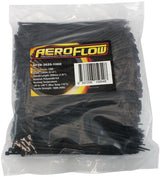 Cable Ties 3.6mm x 200mm 1000 Pack Black Zip Tie PA66 AF98-3620-1000 - Aeroflow
