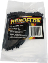 Cable Ties 4.6mm x 120mm 100 Pack Black Zip Tie PA66 AF98-4612-100 - Aeroflow