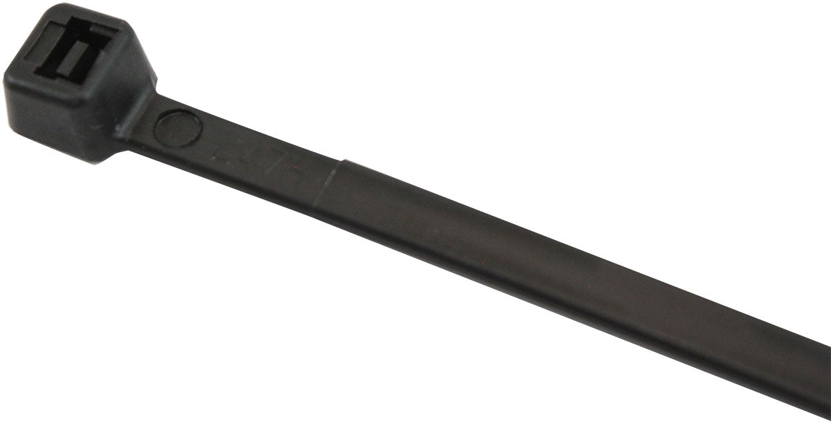 Cable Ties 4.8mm x 200mm 100 Pack Black Zip Tie PA66 AF98-4820-100 - Aeroflow