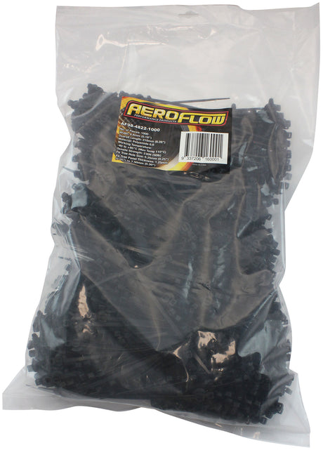 Fir Tree Cable Tie 4.8 x 210mm 2 Piece 1000 Pack Black Zip Ties AF98-4822-1000 - Aeroflow