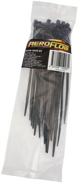 Fir Tree Cable Tie 4.8 x 210mm 2 Piece 25 Pack Black Zip Ties AF98-4822-25 - Aeroflow