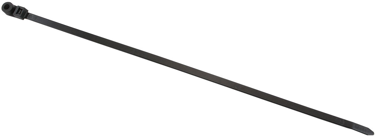 Screw Mount Cable Ties 7.6 x 400M6 25 Pack Black Zip Tie PA66 AF98-7640-25 - Aeroflow