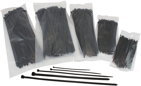 Cable Ties Bulk Multi Pack PA66 Black Various Sizes 500 AF98-9899-500 - Aeroflow