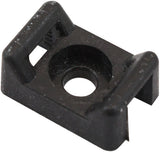 Cable Tie Screw Mounts 16mm x 10.7mm M3 Hole PA66 100 Pack AF98-9986-100 - Aeroflow