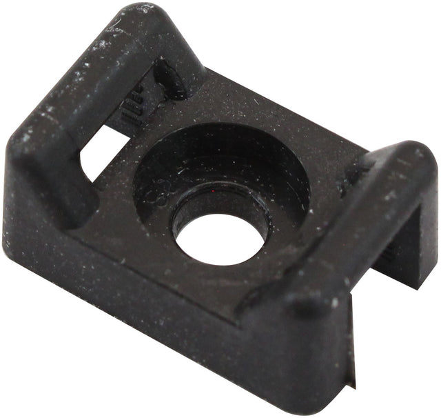 Cable Tie Screw Mounts 16mm x 10.7mm M3 Hole PA66 100 Pack AF98-9986-100 - Aeroflow